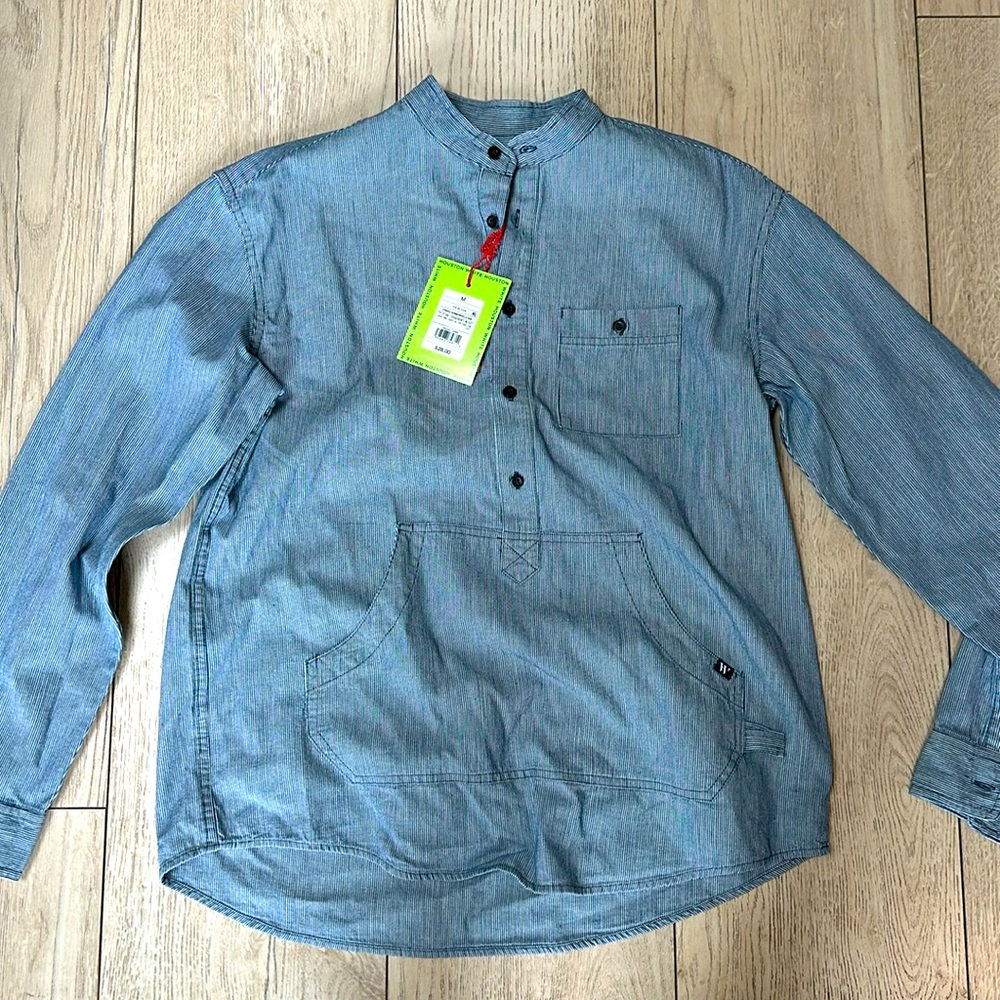 White Houston dress up shirt, size Medium. New With Tags. From Target